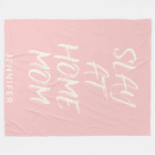 ホームママでスレイアットパーソナライズされた フリースブランケット (正面(横))