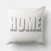 ホームミニマルシンプルリストモダンホワイトグレーニュートラル クッション (正面)