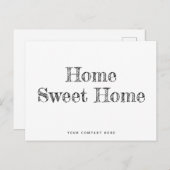ホームミニマルスウィートホームニューホームオーナー ポストカード (正面/裏面)