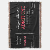 ホームムービーシアターテレビルームチケット毛布スロー スローブランケット (正面縦)