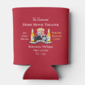 ホームムービーシアターポップコーンクラッパーボードフィルム 缶クーラー (裏面)