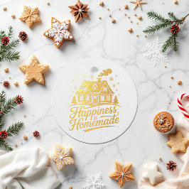 ホームメイドの幸せ クリスマス ホリデー フェイバータグ