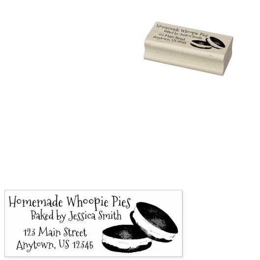 ホームメイドウォー焼いたピーズバイPAオランダベーカリー ラバースタンプ (押印)