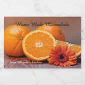 ホームメイドマーマレードのジャム容器ラベル フードラベル (シングルラベル)