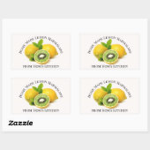 ホームメイドレモンマーマレードのラベル 長方形シール (シート)