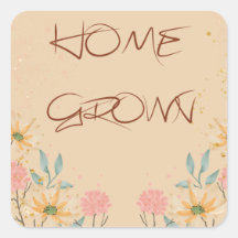 ホームメイド正方形ラベル