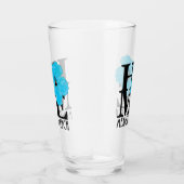 ホームメキシコビーチフロリダブルーハイビスカス タンブラーグラス (右)