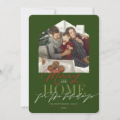 ホームメリー・フォー・ザ・ホリデータイポグラフィ写真 シーズンカード (正面)