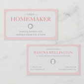 ホームメーカーの名刺 名刺 (正面/裏面)