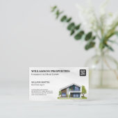 ホームモダンイラストレーション | QRコード 名刺 (スタンド正面)