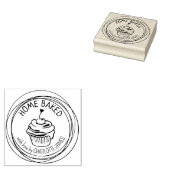 ホームモダンク焼いたケーキ ラバースタンプ (押印)