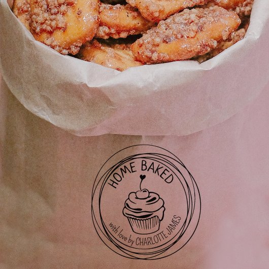 ホームモダンク焼いたケーキ ラバースタンプ