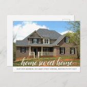 ホームモダンスイートホーム引っ越しました写真の移動 案内ポストカード (正面/裏面)