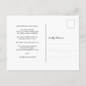 ホームモダンスイートホーム引っ越しました写真の移動 案内ポストカード (裏面)