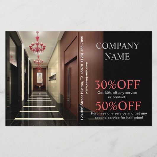 ホームモダンステガーリノベーションインテリア設計者 チラシ (正面)