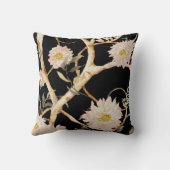 ホームモダンデコールチノイスリーフローラ水彩色 クッション (裏面)