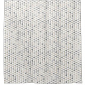 ホームモダンパターングレーベージュニュートラル シャワーカーテン (正面)