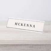 ホームモダンパーソナライズされたオフィスビジネス デスクネームプレート (正面)