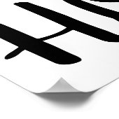 ホームモダンブラック&ホワイトになれるのは本当によかった ポスター (角)