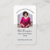 ホームモダンプロフェッショナル実在エージェント写真 名刺 (正面)