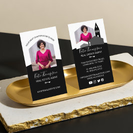 ホームモダンプロフェッショナル実在エージェント写真 名刺