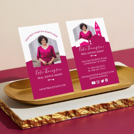 ホームモダンプロフェッショナル実在エージェント写真 名刺