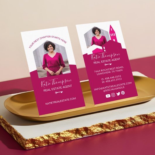 ホームモダンプロフェッショナル実在エージェント写真 名刺