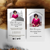 ホームモダンプロフェッショナル実在エージェント写真 名刺