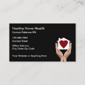 ホームモダンヘルスメディカルビジネスカード 名刺 (正面)