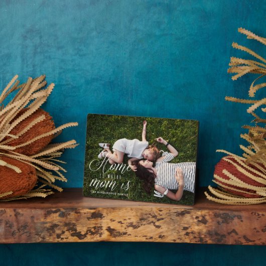 ホームモダンミニマルはママがフルフォトを持っている場所 フォトプラーク (側面)