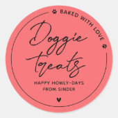 ホームモダンメイドドギートリート ラウンドシール (正面)