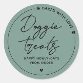 ホームモダンメイドドギートリート ラウンドシール (正面)