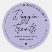 ホームモダンメイドドギートリート ラウンドシール (正面)