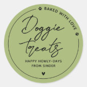 ホームモダンメイドドギートリート ラウンドシール (正面)