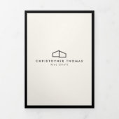 ホームモダンロ実在ゴエステートアイボリー/ブラックパンフレット 三つ折りカード (カバー)