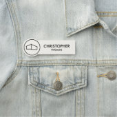 ホームモダンロ実在ゴエステート、不動産仲介業者アイボリー/ブラック 名札 (インサイチュ)