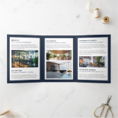 ホームモダンロ実在ゴエステートNavy Blue Brochure 三つ折りカード (内部)