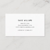 ホームモダン修理の便利屋の名刺 名刺 (裏面)