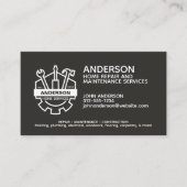 ホームモダン修理メンテナンスサービス 名刺 (正面)