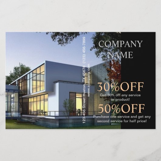 ホームモダン建築ビルダー実在エテート チラシ (正面)