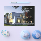 ホームモダン建築ビルダー実在エテート チラシ (シングル)