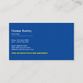 ホームモダン改修修理の便利屋ブルー 名刺 (裏面)