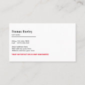 ホームモダン改修修理便利屋 名刺 (裏面)