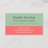 ホームモダン気にとシニア・サービス 名刺 (正面)