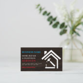 ホームモダン素朴修理の便利屋 名刺 (スタンド正面)