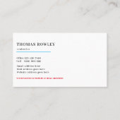 ホームモダン素朴修理の便利屋 名刺 (裏面)