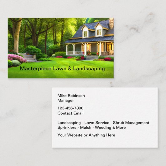 ホームモダン造園名刺 名刺 (正面/裏面)