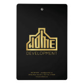 ホームモダン開発ロゴ実在エテート ミニクリップボード (裏面)