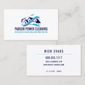 ホームモダン電源洗浄ロゴ 名刺 (正面/裏面)