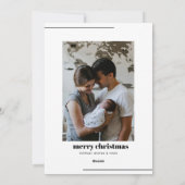 ホームモダン・フォー・ザ・ホリデー写真クリスマスカード シーズンカード (裏面)